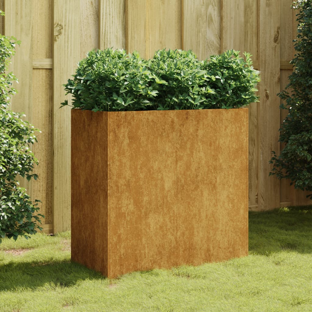 Planter 80x40x80 cm Corten Steel - Merkel Designers