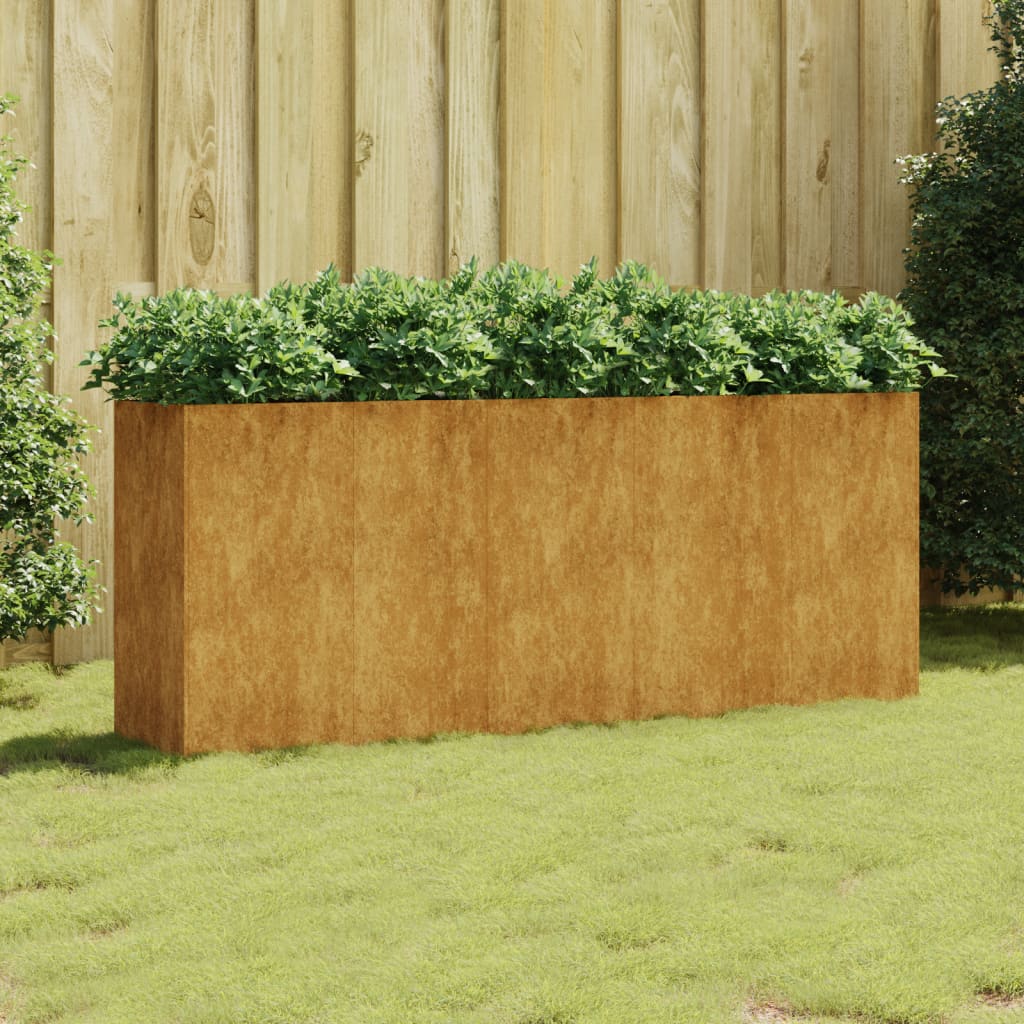 Garden Raised Bed 200x40x80 cm Corten Steel - Merlin Deals