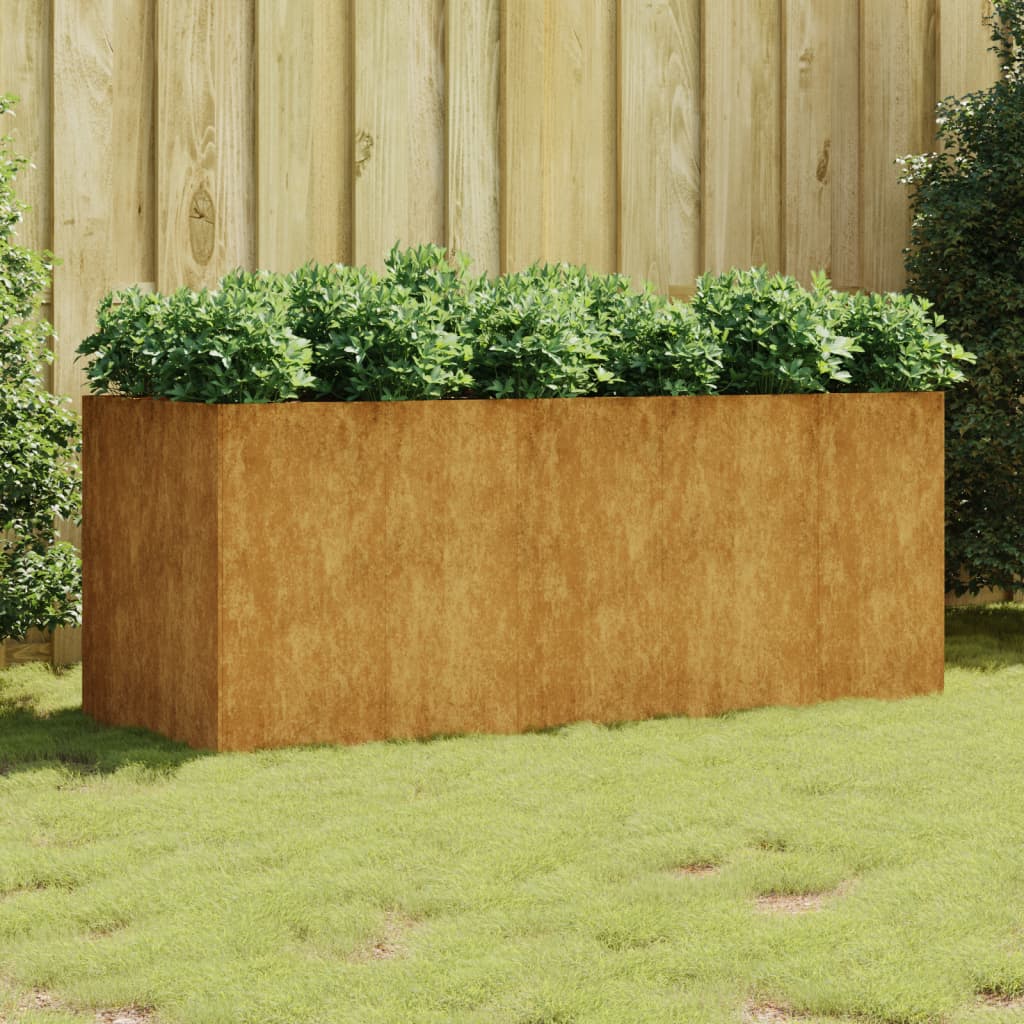 Garden Raised Bed 200x80x80 cm Corten Steel - Brittle & Co