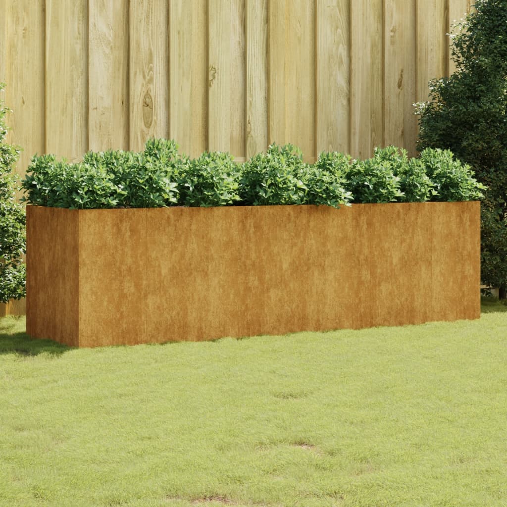 Garden Raised Bed 280x80x80 cm Corten Steel - Casper Homes