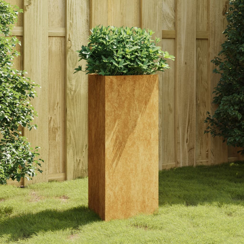Garden Planter 40x34.5x75 cm Corten Steel - Unbeatable Bargains