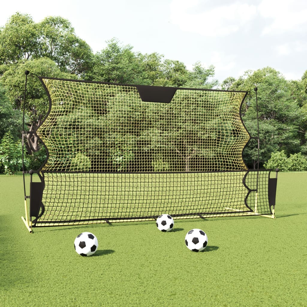 Football Rebounder Net Black and Yellow 183x85x120 cm Polyester - Millennium Furniture