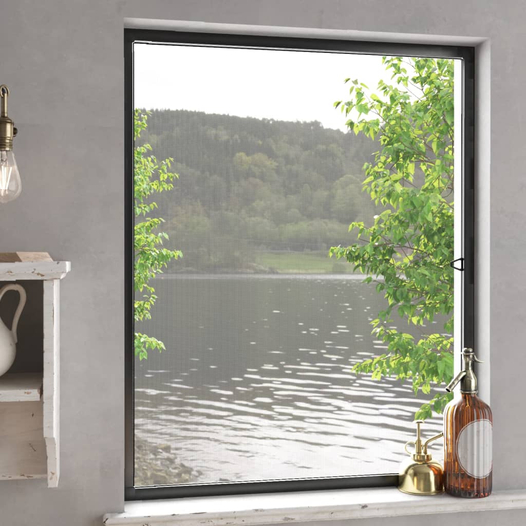 Insect Screen for Windows Anthracite 100x120 cm - R and M Furniture