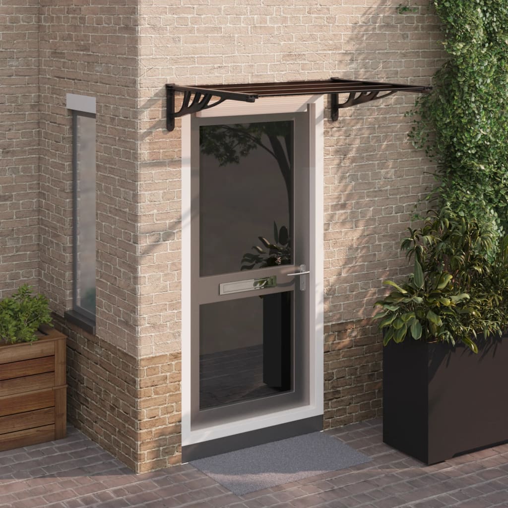 Door Canopy Black 122x90 cm Polycarbonate - Millennium Furniture