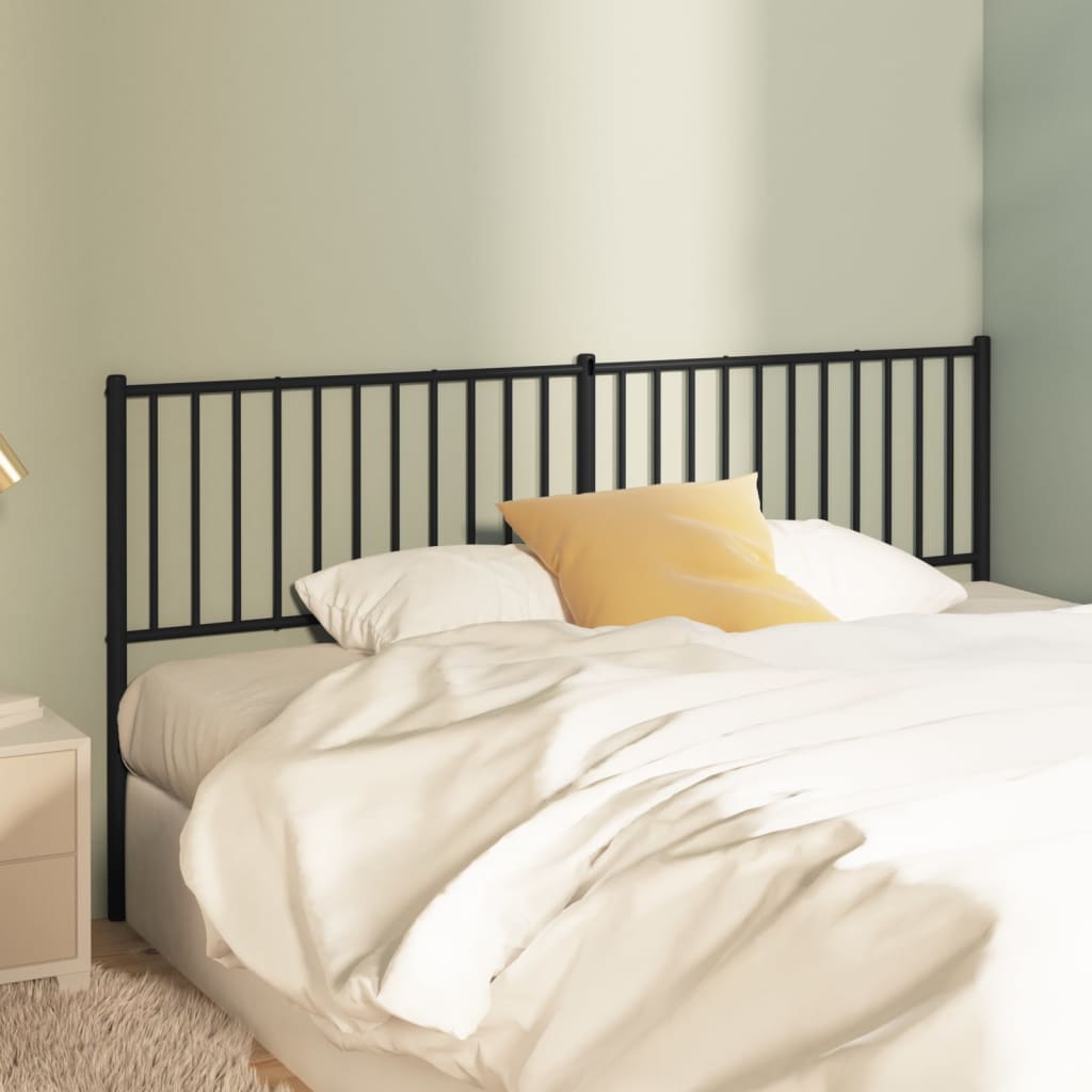 Metal Headboard Black 180cm - Casper Homes