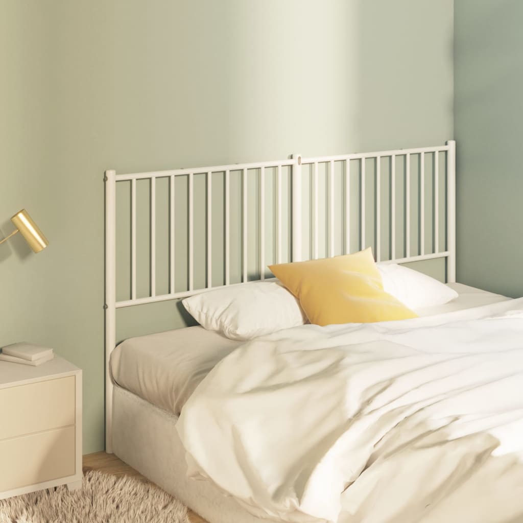 Metal Headboard White 160cm - Tyrell & Tyrell
