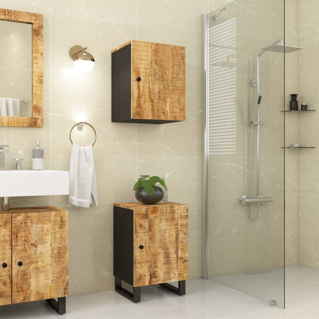 Bathroom Cabinet 38x33x58 cm Solid Wood Mango - Sid & Sam