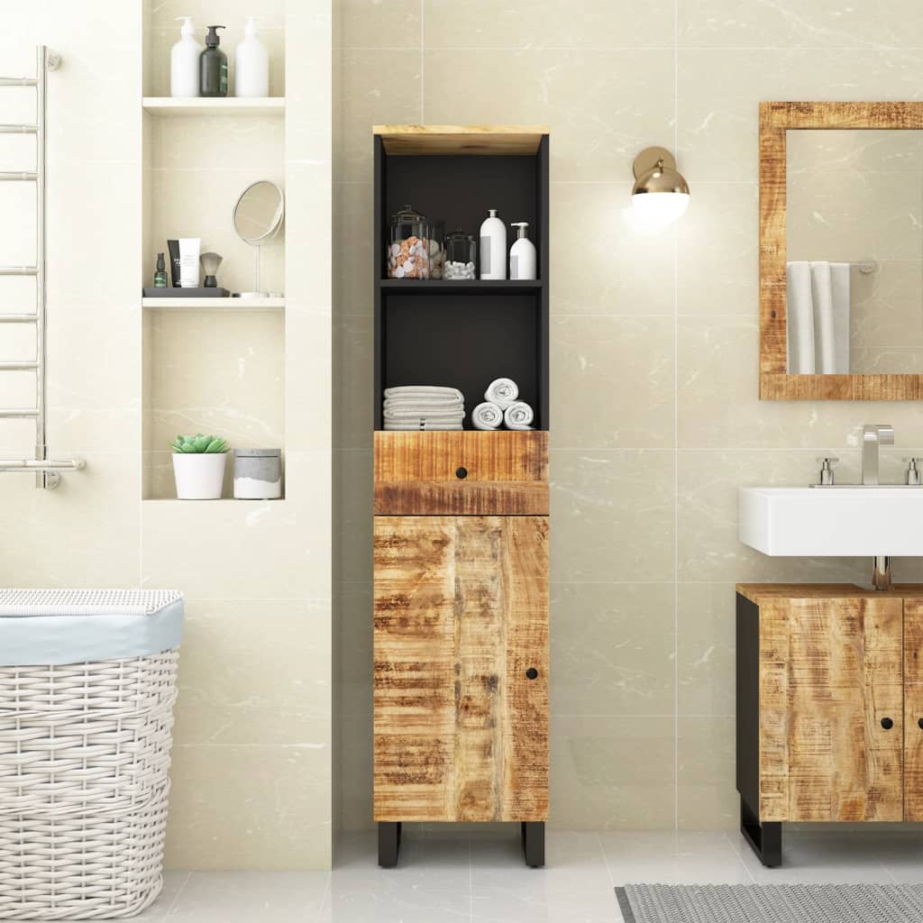 Bathroom Cabinet 38x33x160 cm Solid Wood Mango - Millennium Furniture