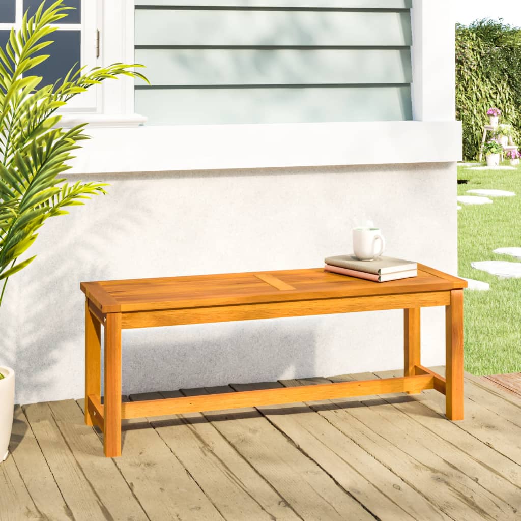 Garden Bench 110x35x45 cm Solid Wood Acacia - Casper Homes
