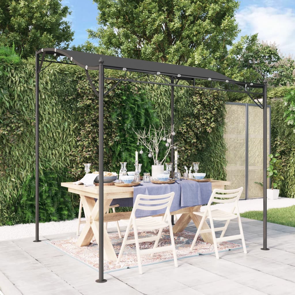 Canopy Anthracite 2x2.3 m 180 g/m² Fabric and Steel - Sid & Sam