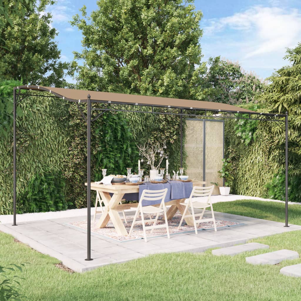 Canopy Taupe 4x3 m 180 g/m2 Fabric and Steel - Sid & Sam