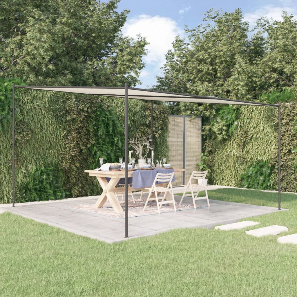 Gazebo White 4x4 m 180 g/m2 Fabric and Steel - Tyrell & Tyrell