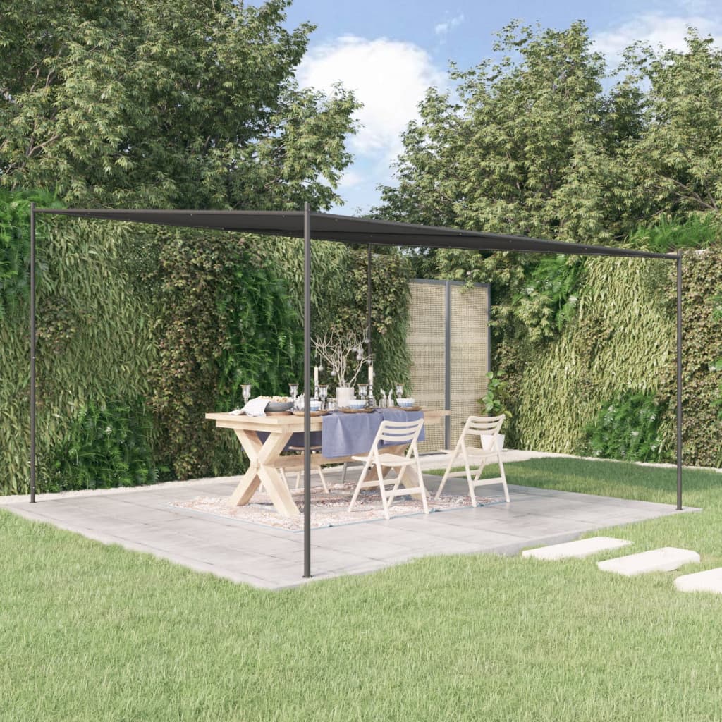 Gazebo Anthracite 4x4 m 180 g/m2 Fabric and Steel - Sid & Sam