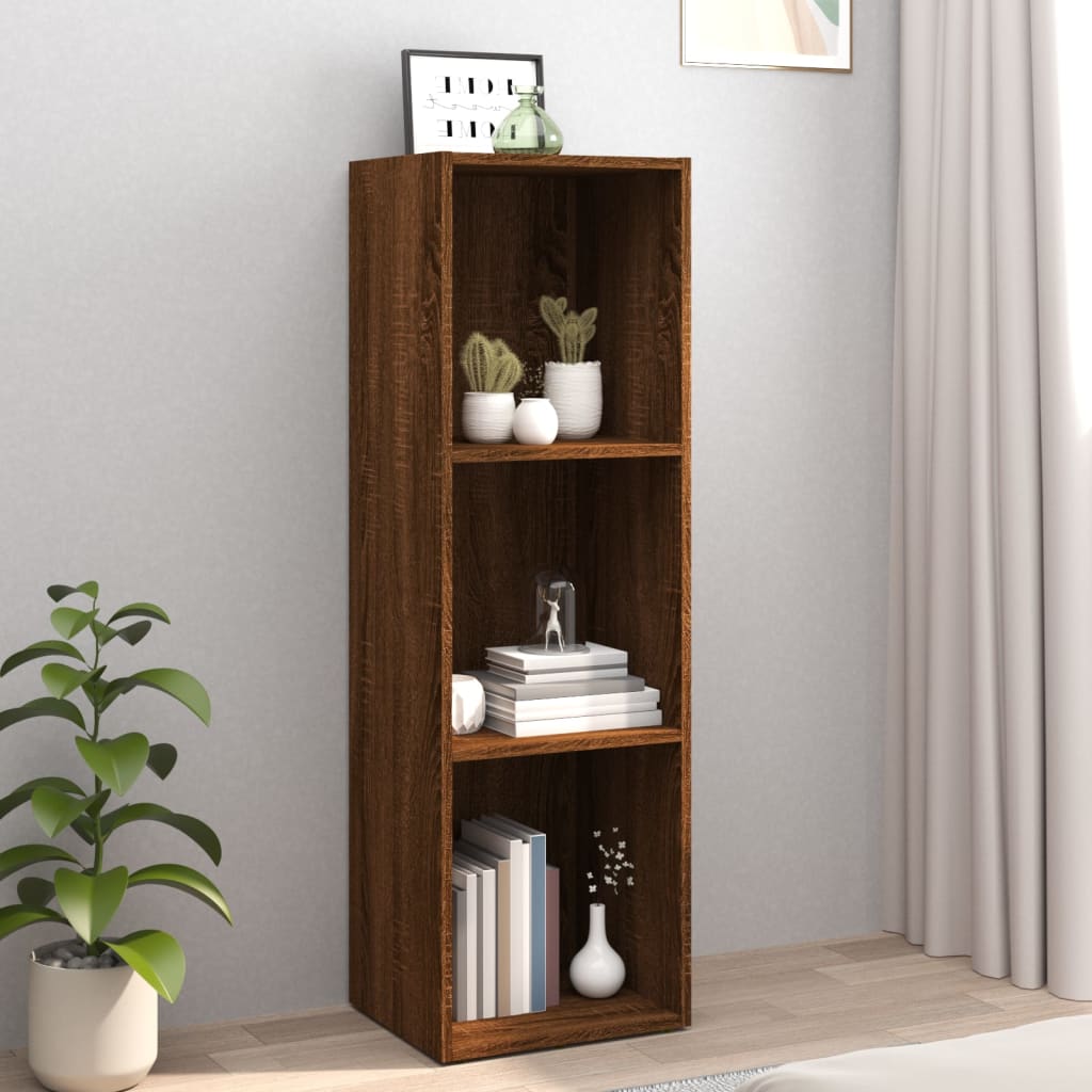Book Cabinet/TV Cabinet Brown Oak 36x30x114 cm Engineered Wood - Casper Homes
