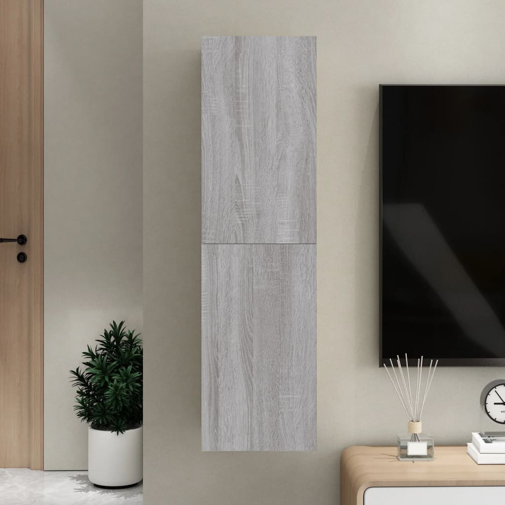 Wall-mounted TV Cabinet Grey Sonoma 30.5x30x110 cm - Tyrell & Tyrell