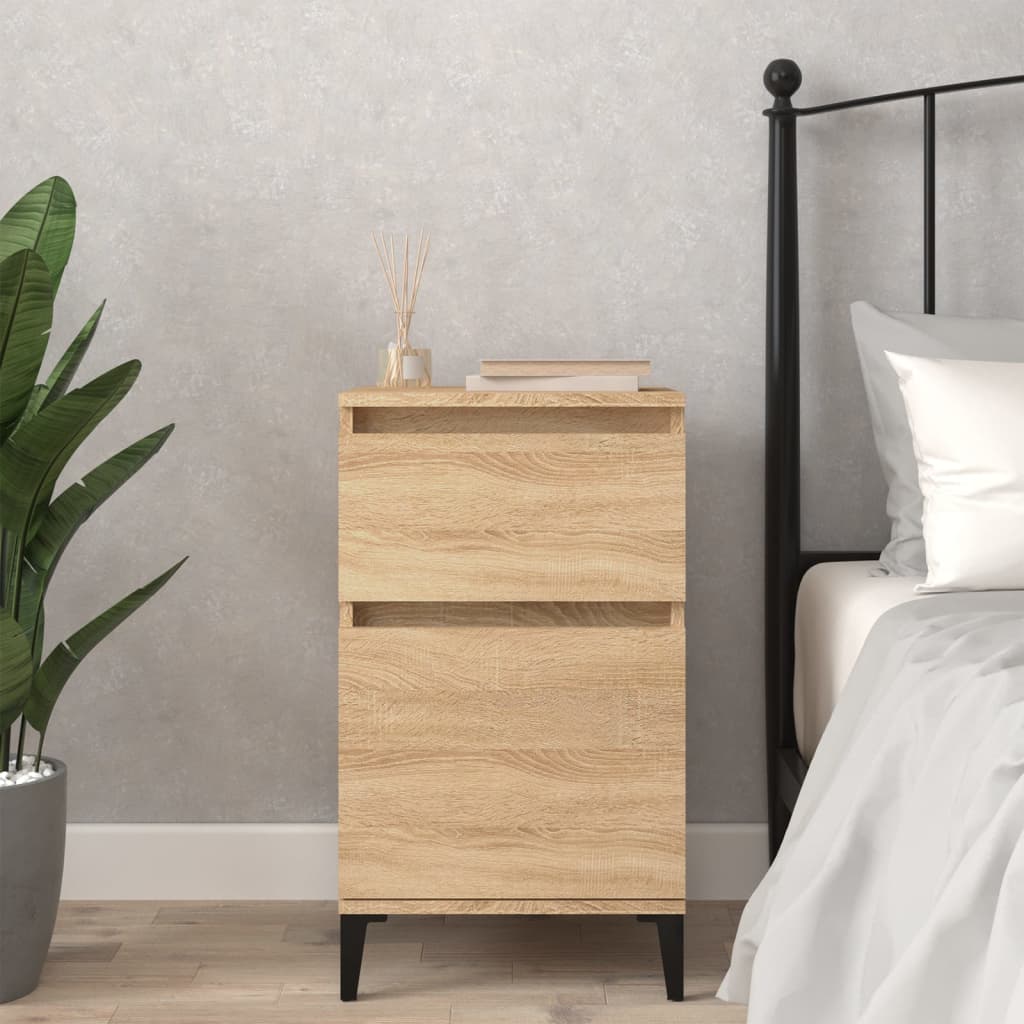 Bedside Cabinet Sonoma Oak 40x35x70 cm - Decor Base