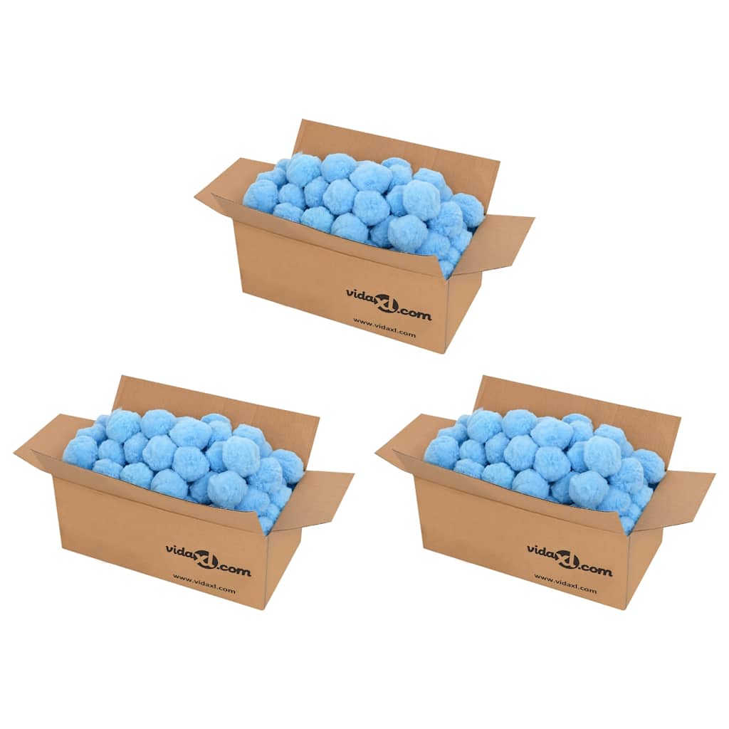 Anti Bacteria Pool Filter Balls Blue 2100 g Polyethylene - Sid & Sam