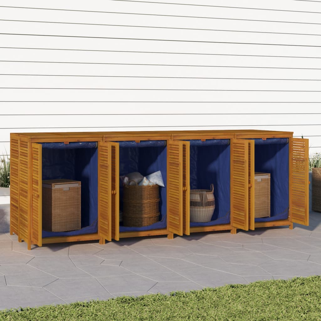 Garden Storage Box 280x87x104 cm Solid Wood Acacia - The Home Maker
