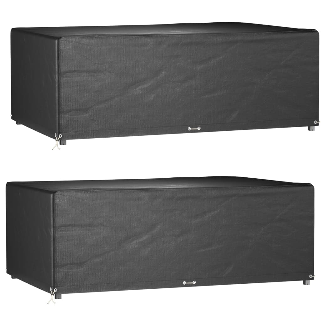 Garden Furniture Covers 2 pcs 12 Eyelets 213x132x75 cm Rectangular - Millennium Furniture