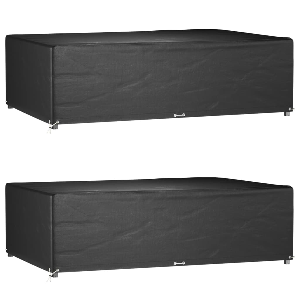 Garden Furniture Covers 2 pcs 12 Eyelets 227x152x65 cm Rectangular - Sid & Sam