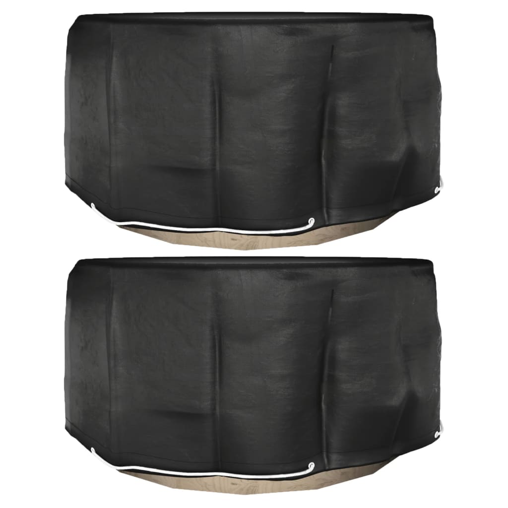Garden Furniture Covers 2 pcs 10 Eyelets Ã ̃230x90 cm Round - Unbeatable Bargains