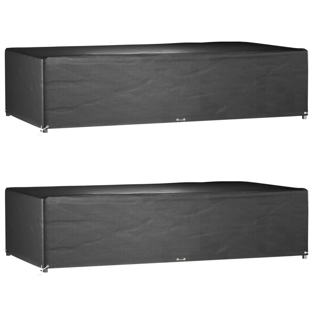 Garden Furniture Covers 2 pcs 12 Eyelets 315x160x75 cm Rectangular - Millennium Furniture
