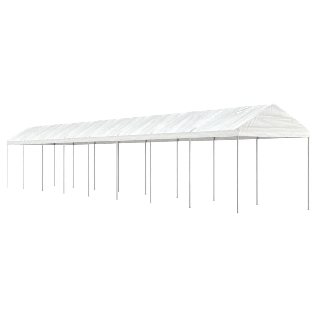 Gazebo with Roof White 17.84x2.28x2.69 m Polyethylene - Sid & Sam