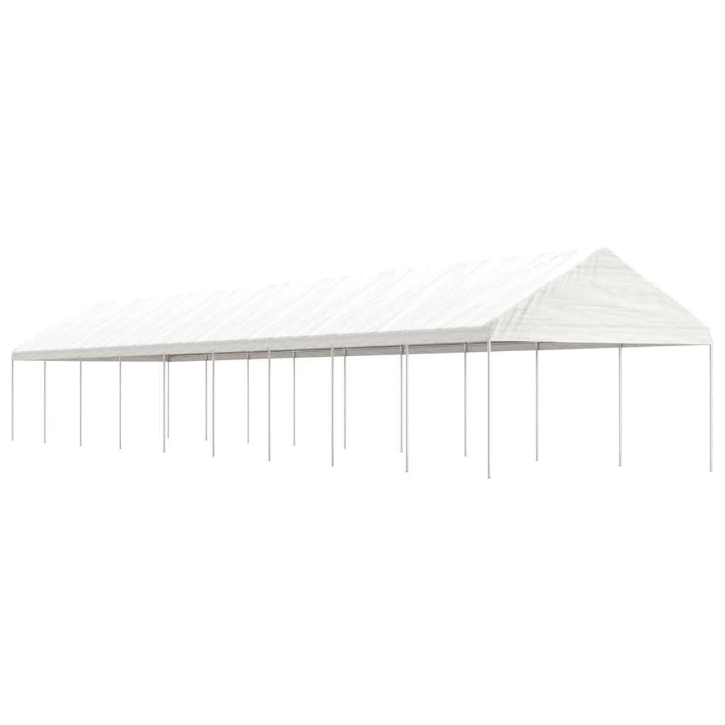 Gazebo with Roof White 20.07x4.08x3.22 m Polyethylene - Merlin Deals