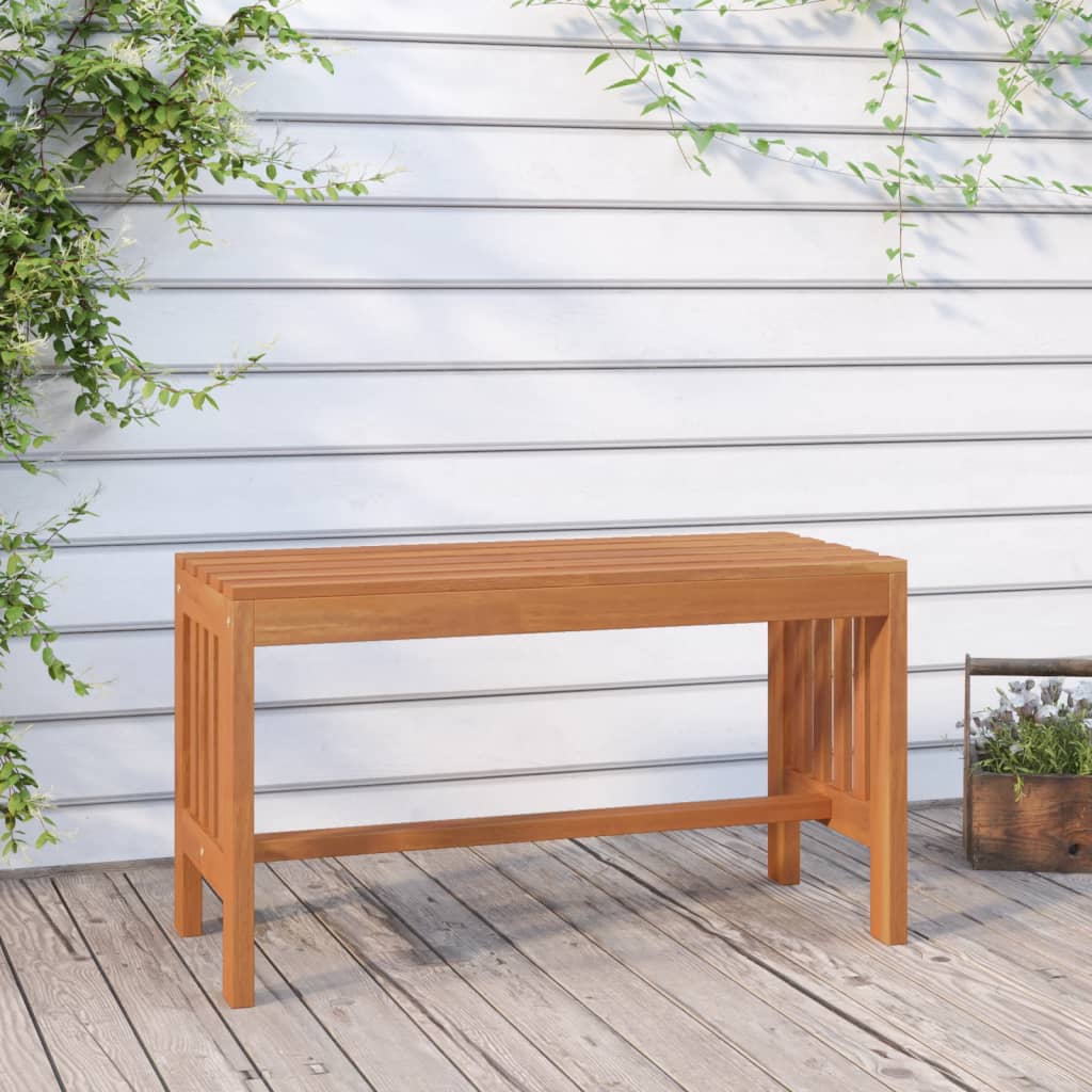 Garden Bench 80 cm Solid Wood Eucalyptus - Discount Dealers