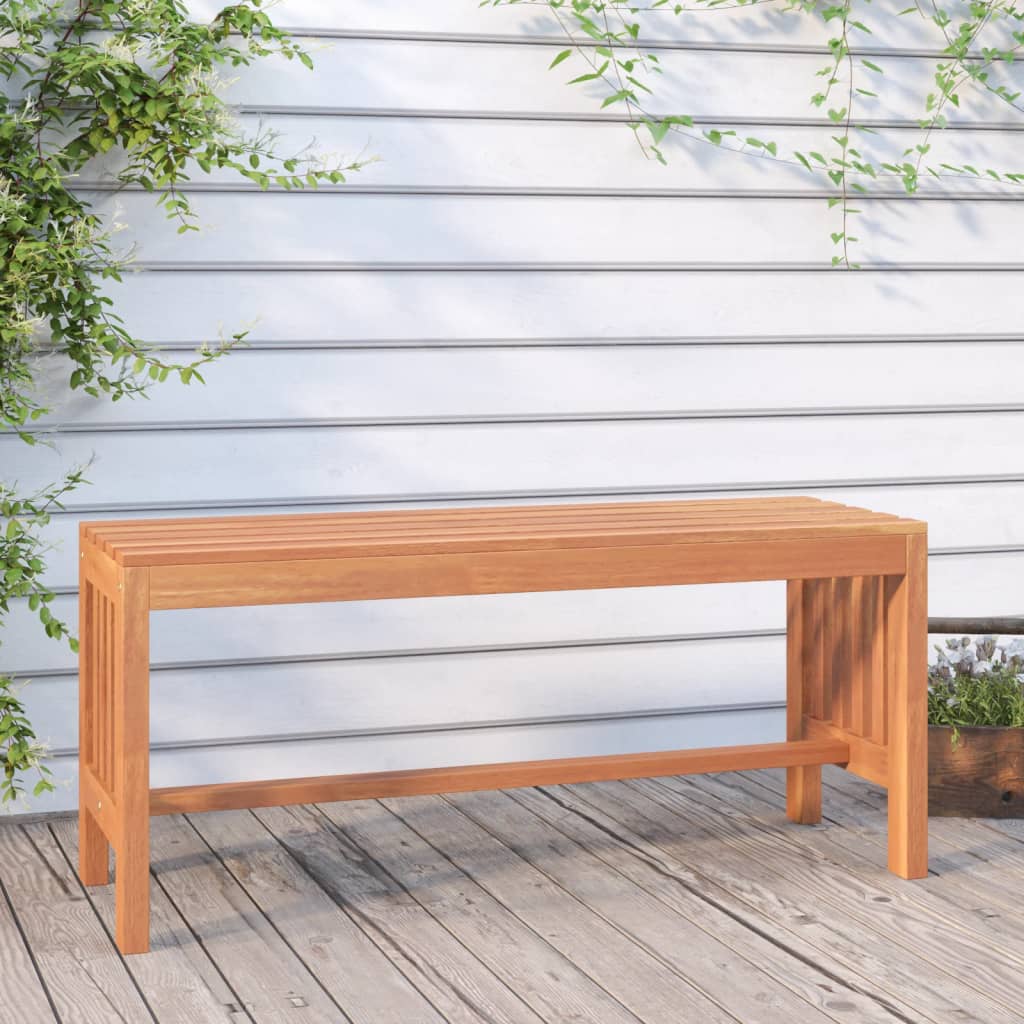 Garden Bench 110 cm Solid Wood Eucalyptus - Sid & Sam