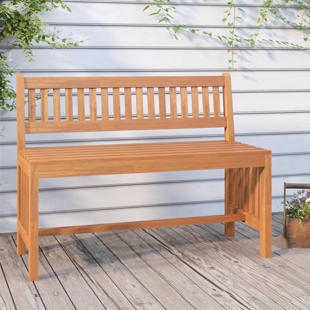 Garden Bench 110 cm Solid Wood Eucalyptus - Millennium Furniture