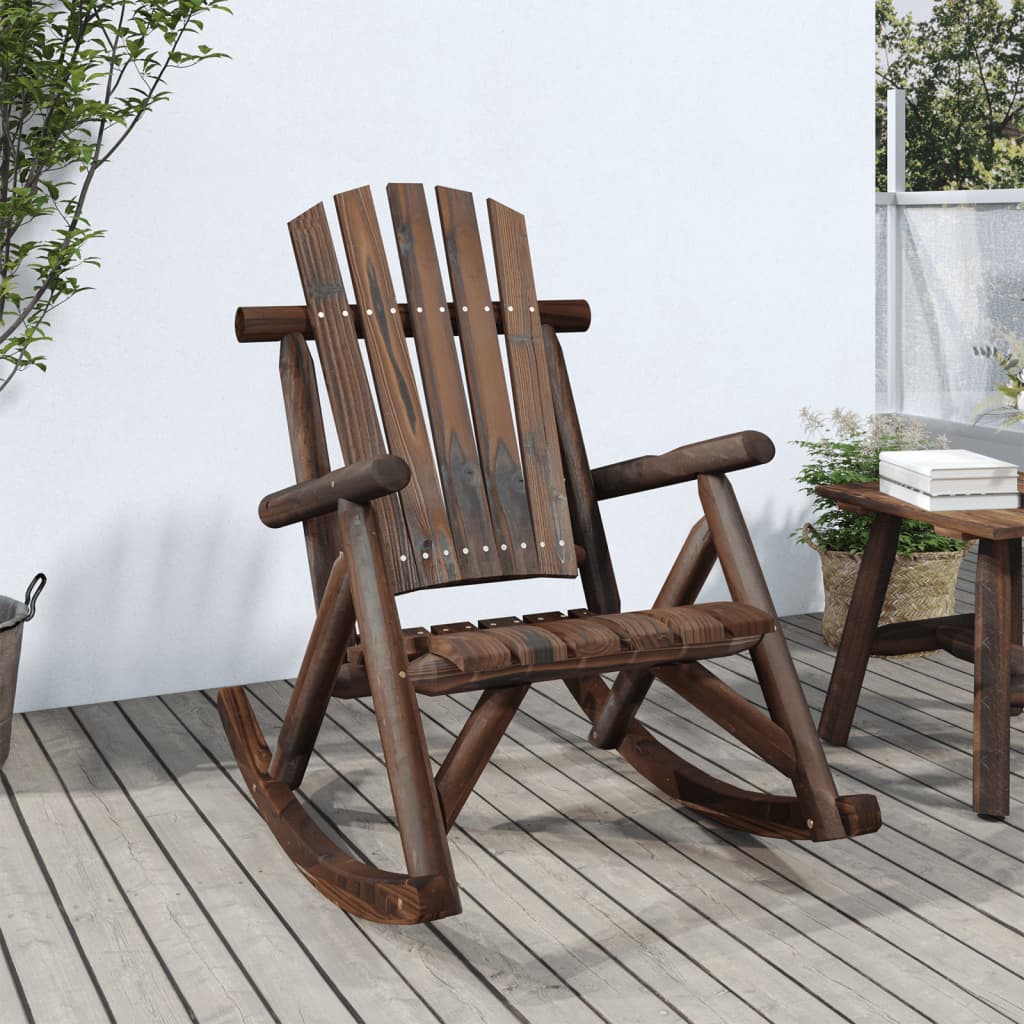 Garden Rocking Chair 69x96x101 cm Solid Wood Spruce - Sid & Sam