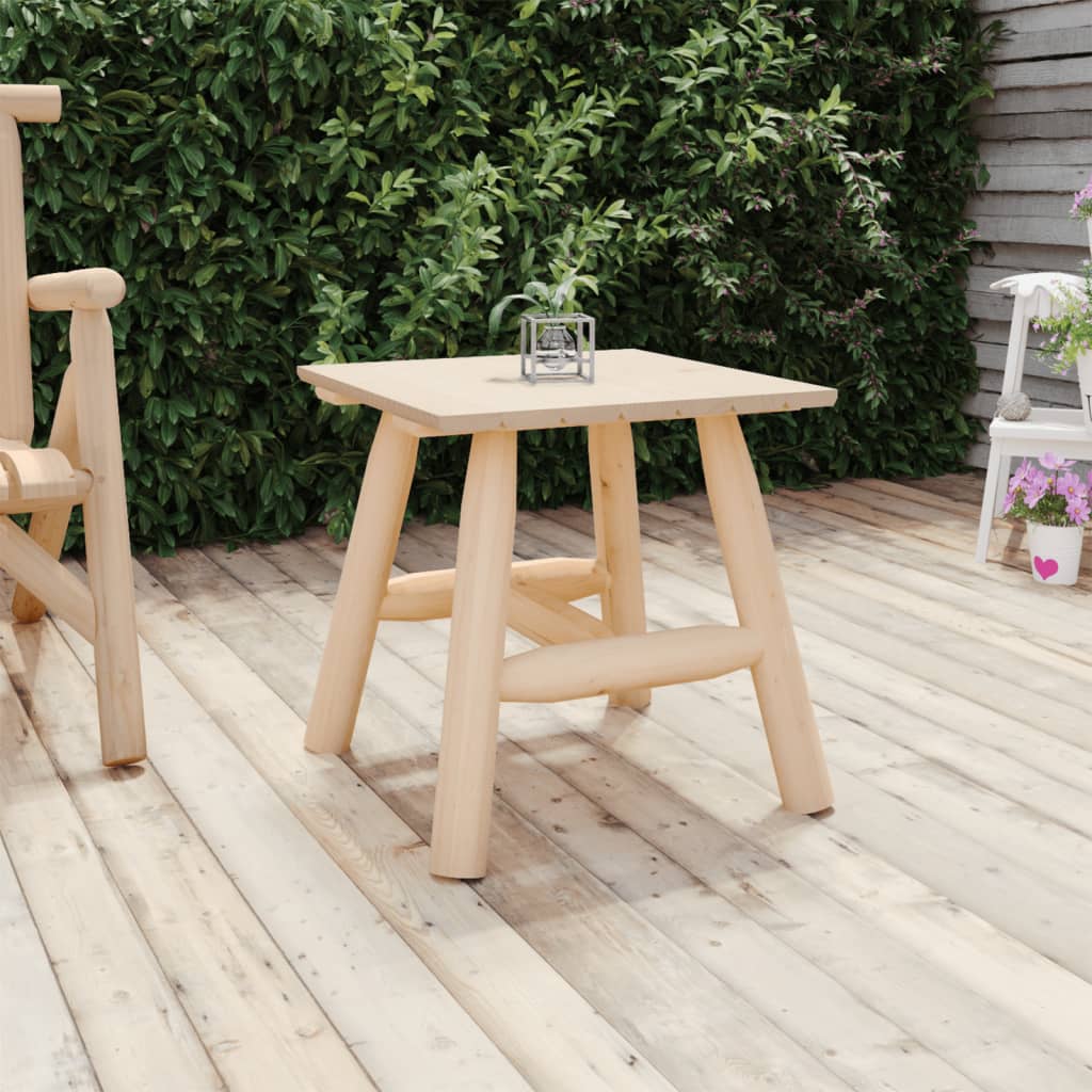 Side Table 49x49x50 cm Solid Wood Spruce - Tyrell & Tyrell