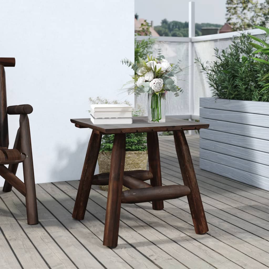 Side Table 49x49x50 cm Solid Wood Spruce - Merkel Designers