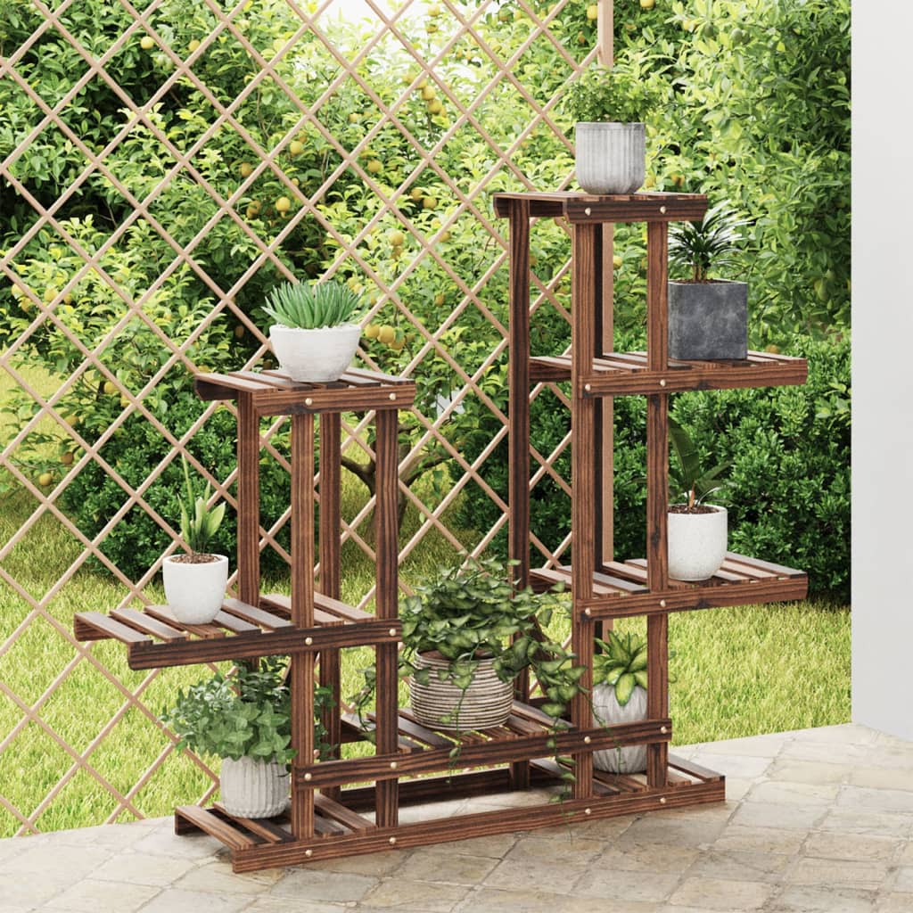 Flower Stand 95x25x96 cm Solid Wood Fir - Style and Chic