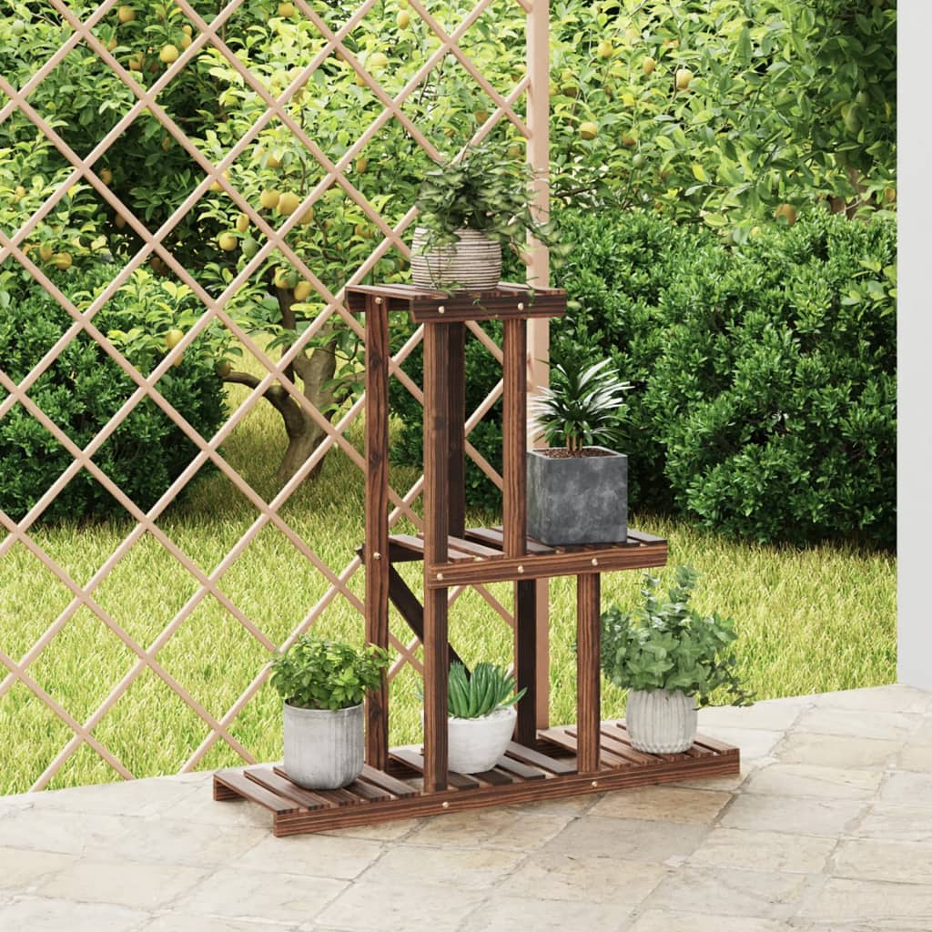 Flower Stand 81x25x75.5 cm Solid Wood Fir - Merkel Designers