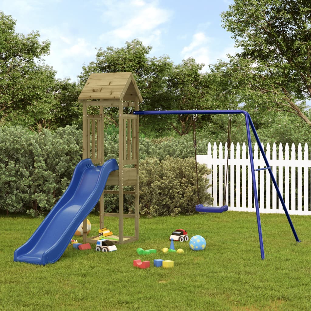 Outdoor Playset Impregnated Wood Pine - Casper Homes
