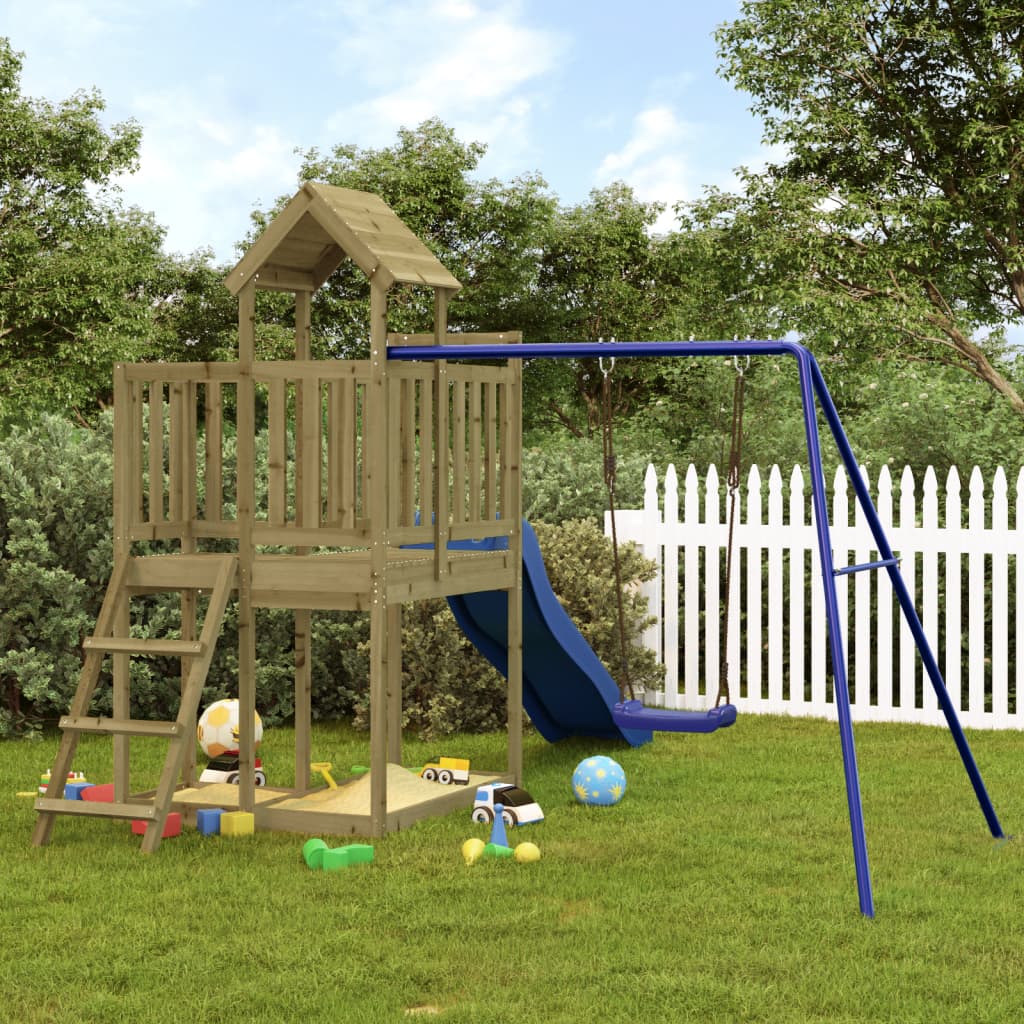 Outdoor Playset Impregnated Wood Pine - Casper Homes