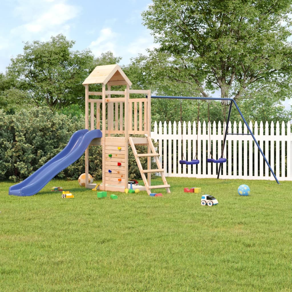Outdoor Playset Solid Wood Pine - Style and Chic
