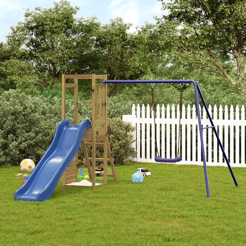 Outdoor Playset Impregnated Wood Pine - Style and Chic
