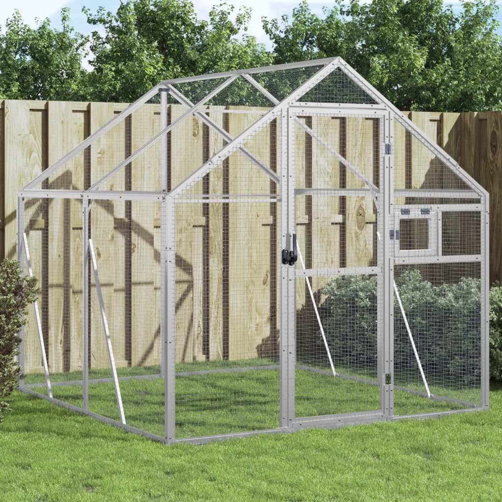 Aviary Silver 1.79x2x1.85 m Aluminium - The Home Maker