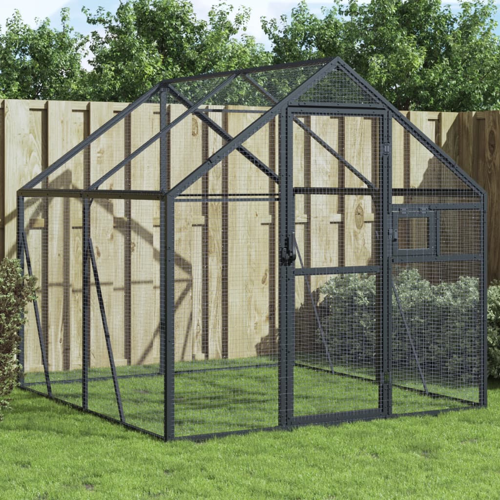Aviary Anthracite 1.79x2x1.85 m Aluminium - Millennium Furniture