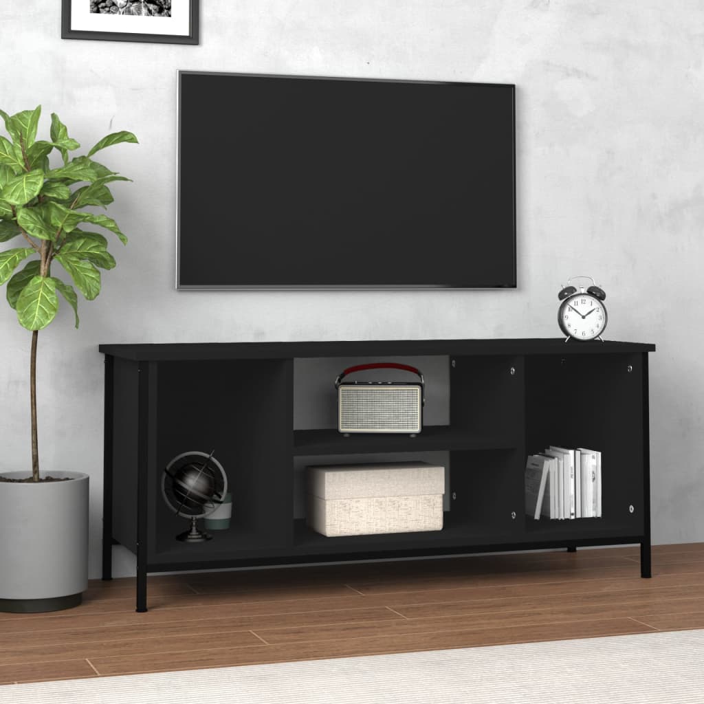 TV Cabinet Black 102x35x45cm Engineered Wood - Merkel Designers