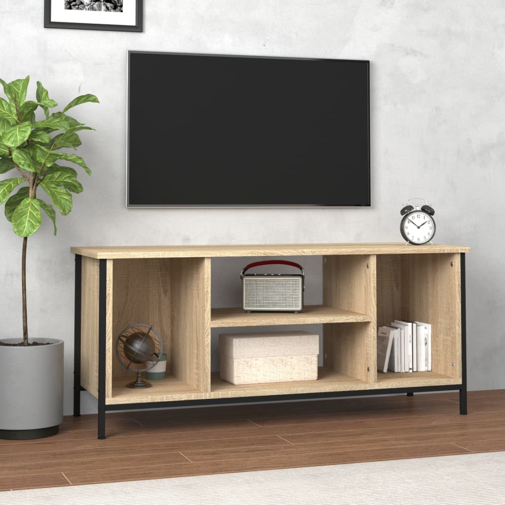TV Cabinet Sonoma Oak 102x35x45 cm Engineered Wood - Merkel Designers