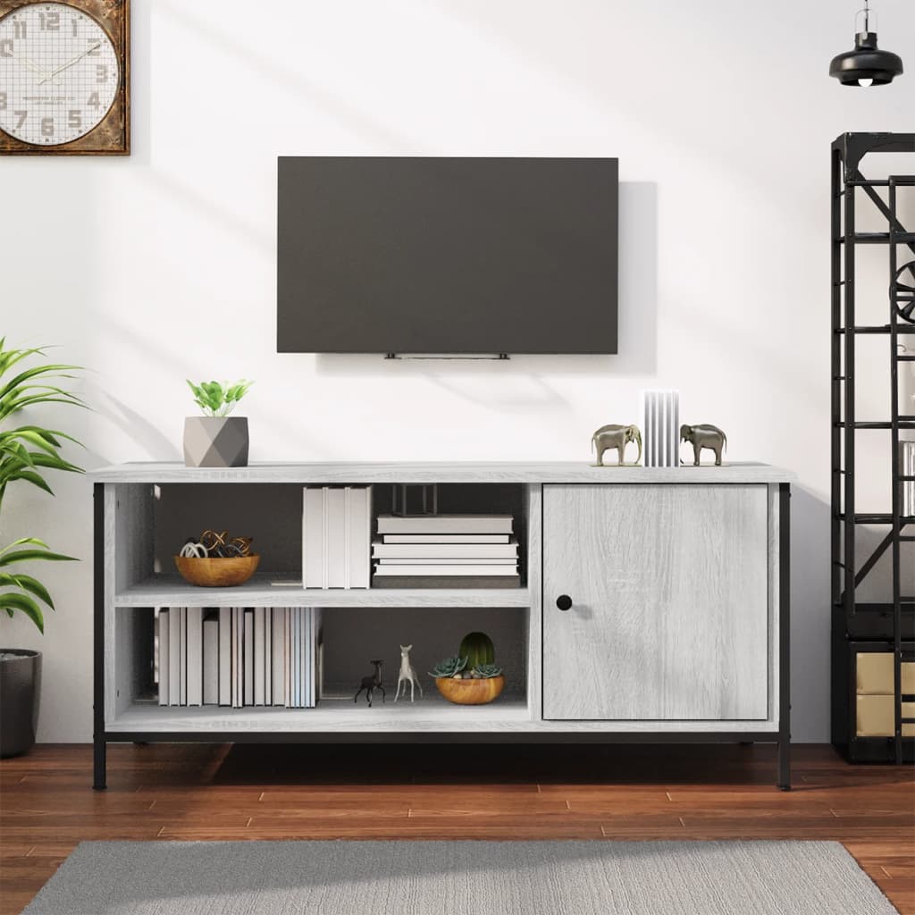 TV Cabinet Grey Sonoma 100x40x45 cm Engineered Wood - Merkel Designers
