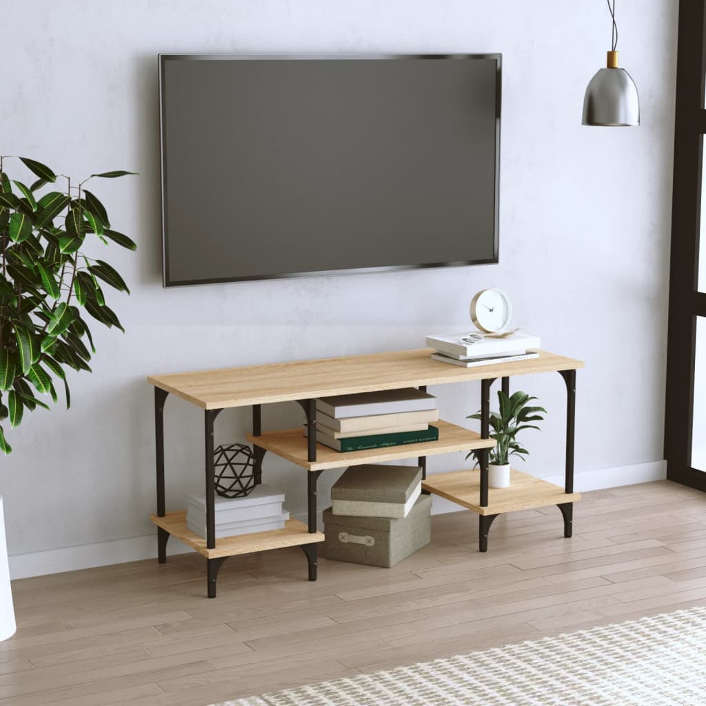 TV Cabinet Sonoma Oak 102x35x45.5 cm Engineered Wood - Merkel Designers