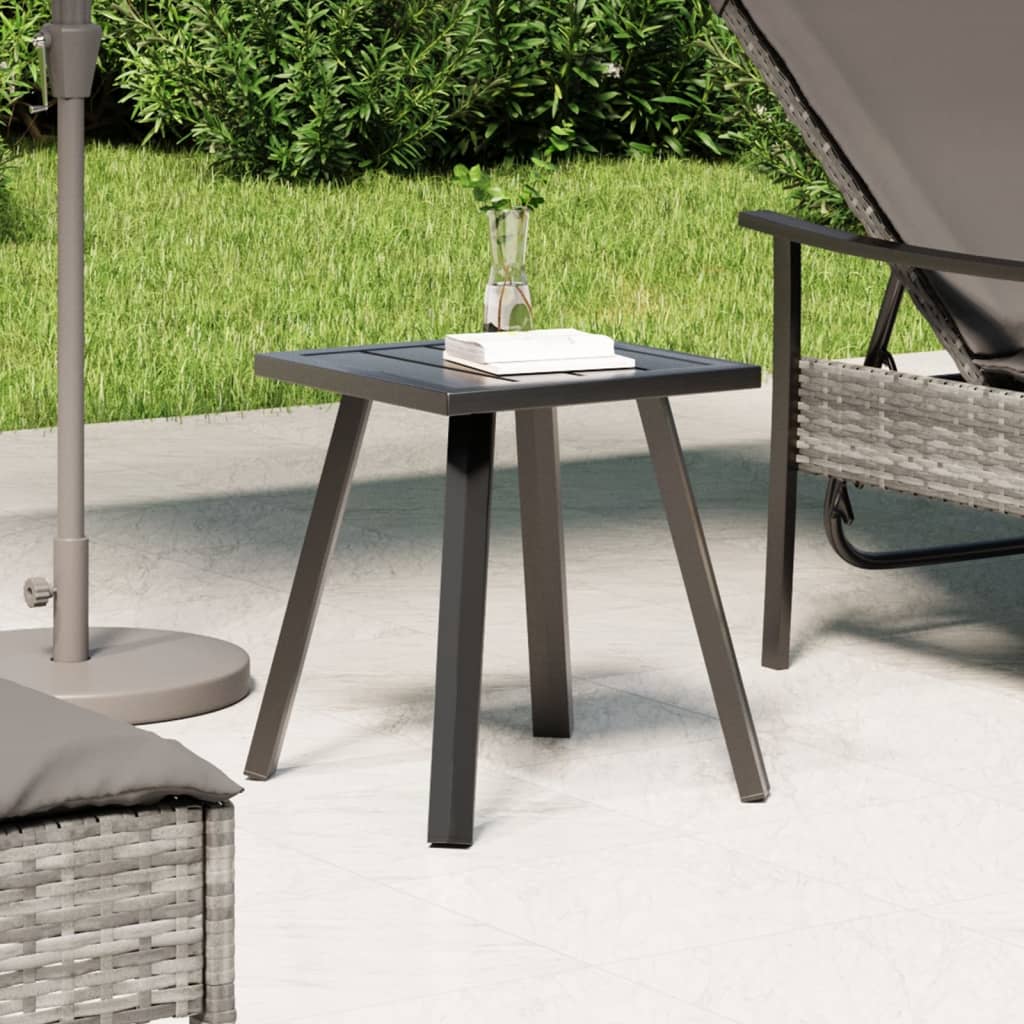 Garden Table Anthracite 34x34x38 cm Steel - Sid & Sam