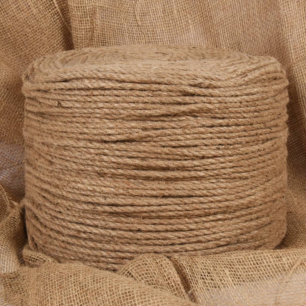 Jute Rope 50 m Long 6 mm Thick - Style and Chic