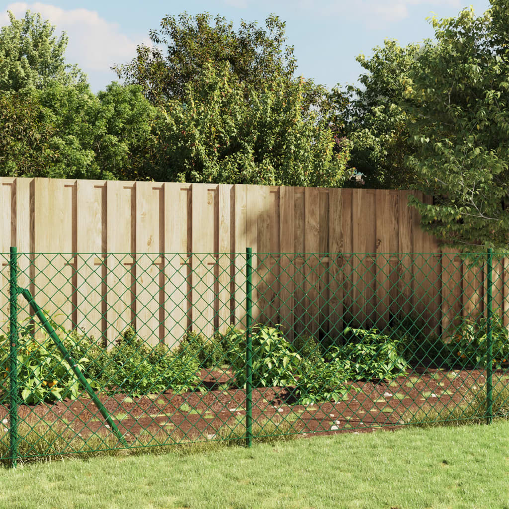 Chain Link Fence Green 0.8x10 m - Sid & Sam