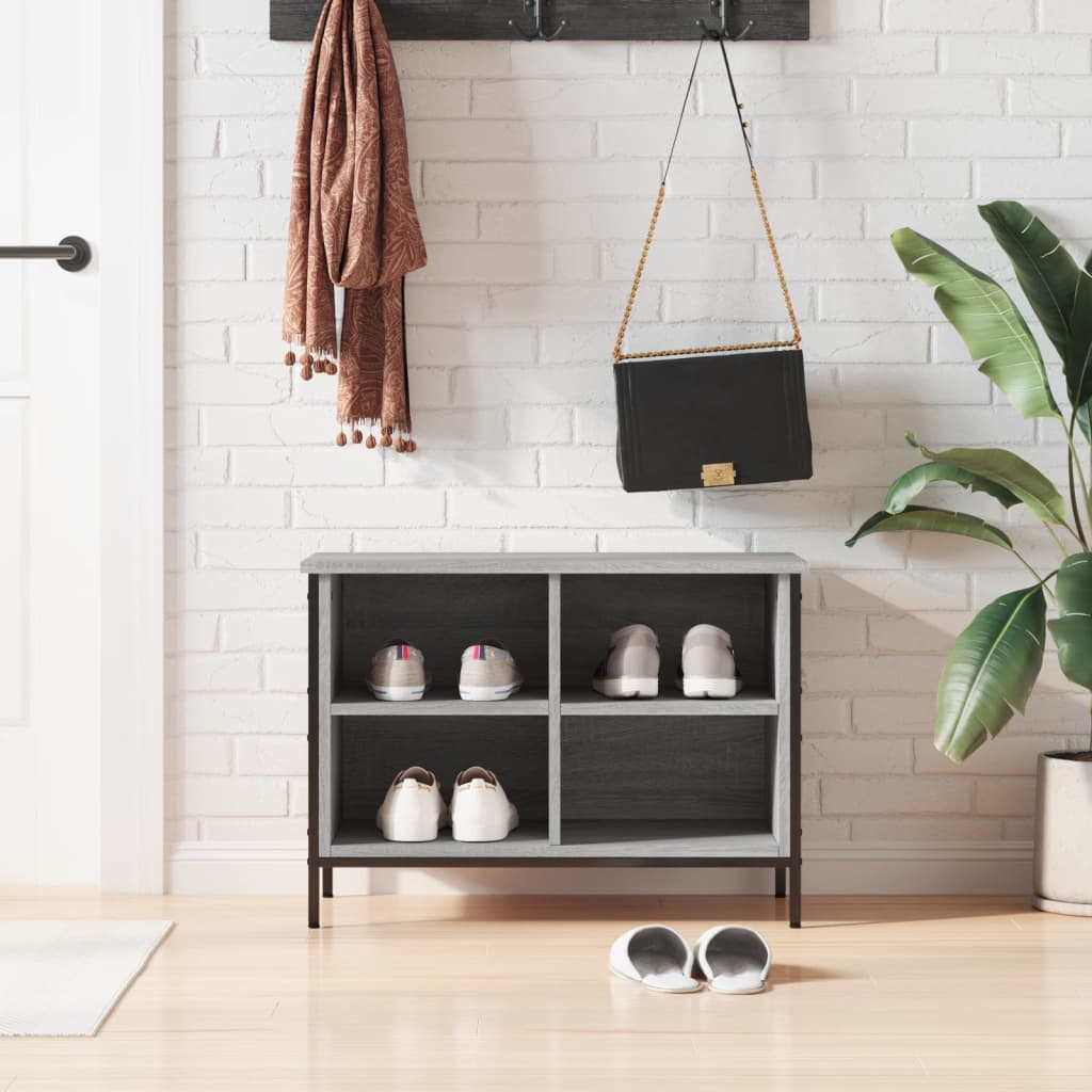 Shoe Cabinet Grey Sonoma 69x35x50 cm Engineered Wood - Tyrell & Tyrell